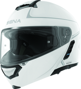 Sena Technologies Impulse Modular Helmet Bluetooth Helmet w/Mesh Intercom Glossy White - XL