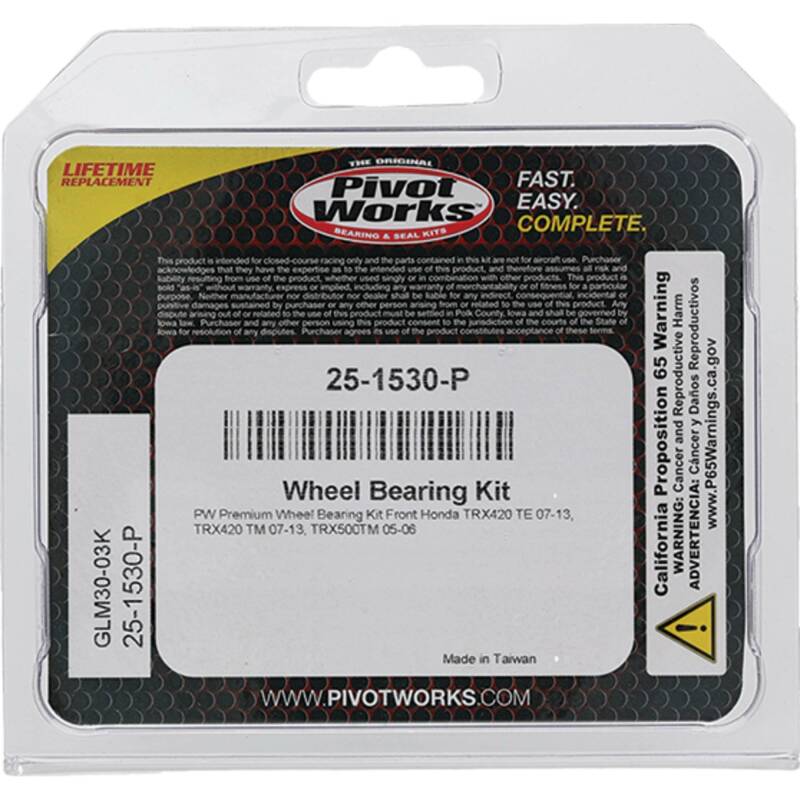 Pivot Works Premium Wheel Bearing