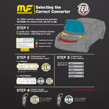 MagnaFlow 2.00 w/dual O2 5in. Spun Universal Converter