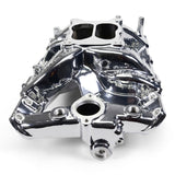 Edelbrock Pontiac 326-455 Performer RPM Intake Manifold - Chrome Plasma Finish
