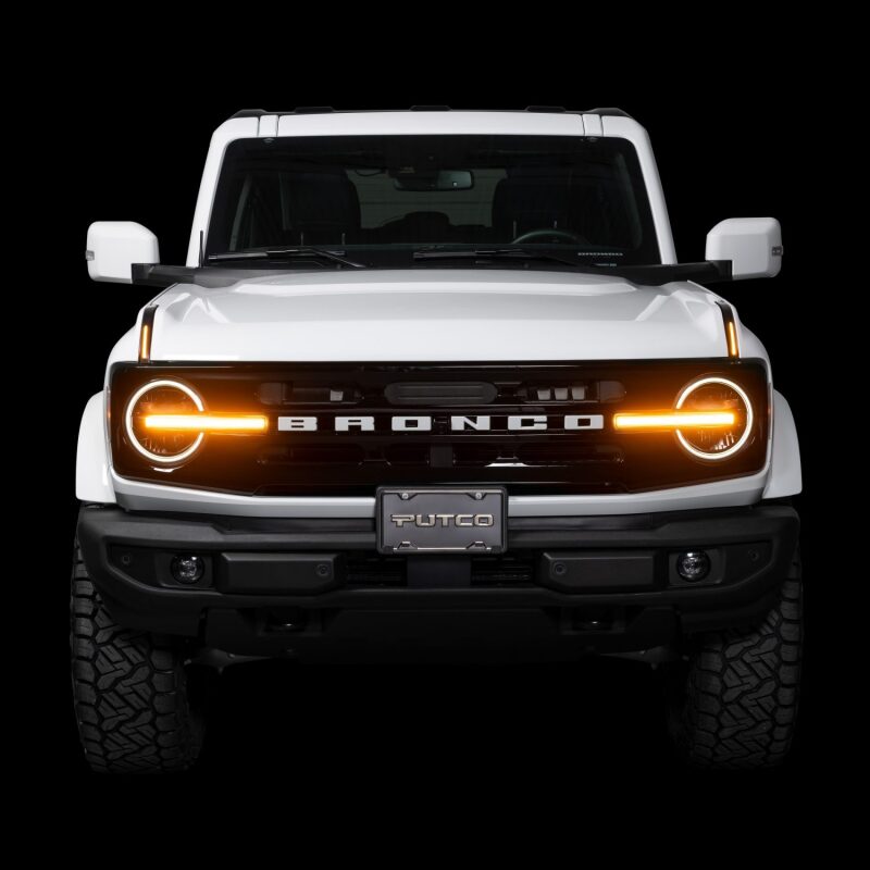 Putco 22-24 Ford Bronco Luminix DRL LED Light Hood Limb Riser (Factory Hood Side Hinge Replacements)
