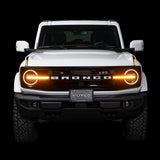 Putco 22-24 Ford Bronco Luminix DRL LED Light Hood Limb Riser (Factory Hood Side Hinge Replacements)
