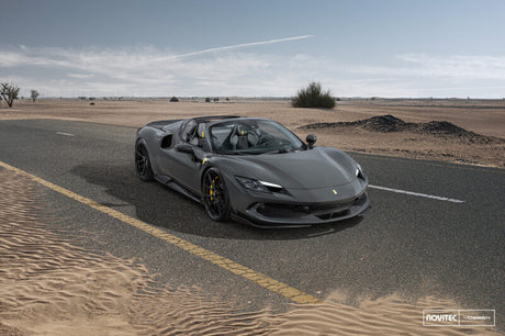 Vossen x Novitec NF10 22x11.5in - 5x114.3 BP - ET29 - Gloss Black Ferrari 296 Rear Wheel