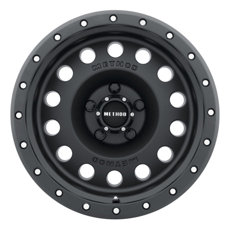 Method MR307 Hole 17x8.5 0mm Offset 5x5 94mm CB Matte Black Wheel