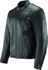 River Road Race Leather Jacket Black - Small