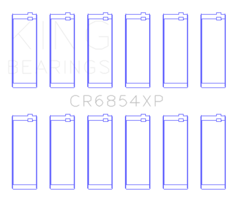 King Engine Bearings BMW S50B30 (Size .026) Connecting Rod Bearings (Set of 6)