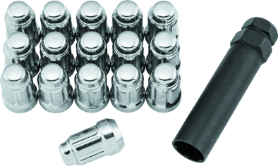 QuadBoss Spline Lug Nuts 12x1.25 - Silver