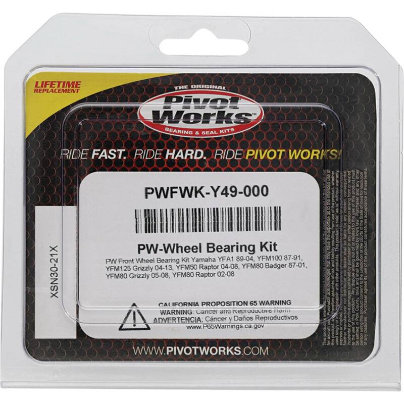 Pivot Works 04-08 Yamaha YFM50 Raptor Front Wheel Bearing Kit