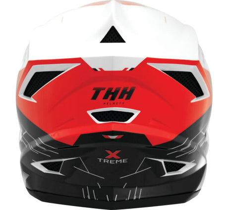 THH Helmets T-42 BMX Xtreme  White/Red Youth - Small