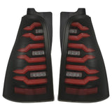 AlphaRex 03-09 Toyota 4Runner LUXX-Series LED Tail Lights- Black/Red