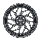 Weld Off-Road W117 20X10 Fulcrum 8X165.1 ET-18 BS4.75 Gloss Black MIL 125.1