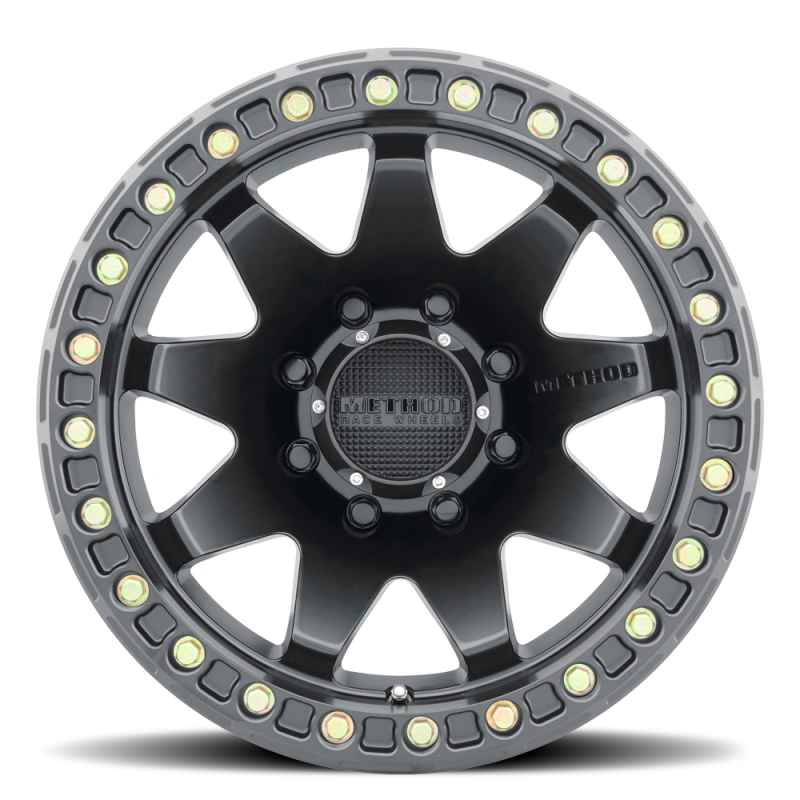 Method MR108 17x9 -44mm Offset 8x170 130.81mm CB Matte Black w/BH-H24 Wheel