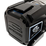 Superwinch 10000 LBS 12V DC 3/8in x 54ft Synthetic Rope Scorpion 10000SR Winch - Black Powdercoat