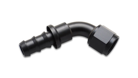 Vibrant Push-On 60 Degree Hose End Elbow Fitting Size -10AN