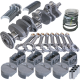 Eagle Chevy Pro Street 384 Rotating Assembly 4140 Crankshaft w/ 4340 I Beam Rods & Flat Top Pistons