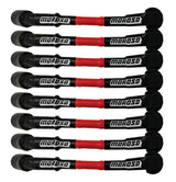 Moroso 9.75in Long Coil On Plug Sleeved Ultra Spark Plug Wire Set - Red