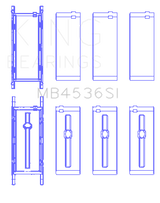 King Engine Bearings Mini Cooper B38A15M0 (Size +0.25mm) Main Bearing Set