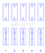 King Engine Bearings Nissan Sr20DE (Size +.026mm) Main Bearing Set