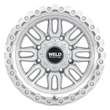 Weld Off-Road Swift 17x9in - 8x170 BP - ET-12 - 125.1mm CB - Gloss Silver Machined Wheel & Ring