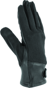 River Road Pecos Leather Mesh Gloves Black Womens - Small