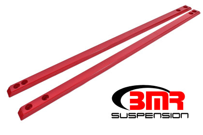 BMR 15-22 S550 Mustang Super Low Profile Chassis Jacking Rails - Red