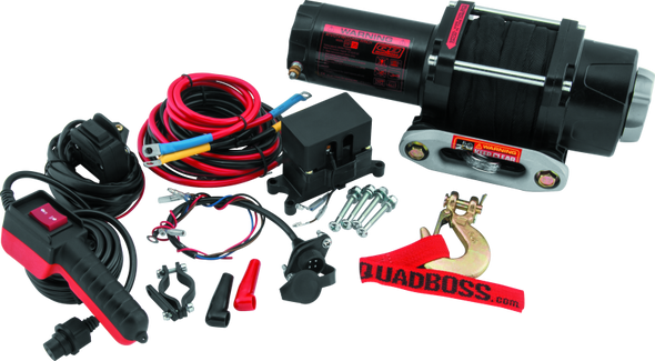 QuadBoss Winch 3500Lb W/Synthetic Rope