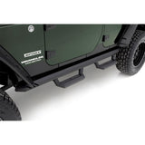 Rampage 1999-2019 Jeep Rock Rail Short Step Universal 4 Piece Set - Black
