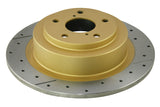 DBA 03-06 Subaru Baja Rear Street Series Drilled & Slotted Rotor w/Gold Hat