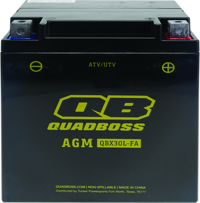 QuadBoss 09-19 Arctic Cat Prowler 1000 Maintenance-Free AGM Battery