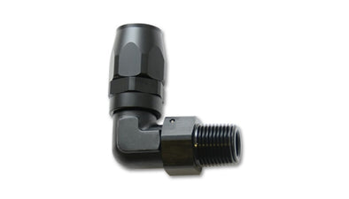 Vibrant Male NPT 90 Degree Hose End Fitting -8AN - 1/2 NPT