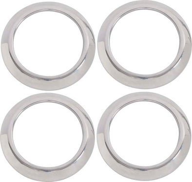 Kentrol 07-10 Jeep Wrangler JK Air Vent Bezels 4 Pieces - Polished Silver