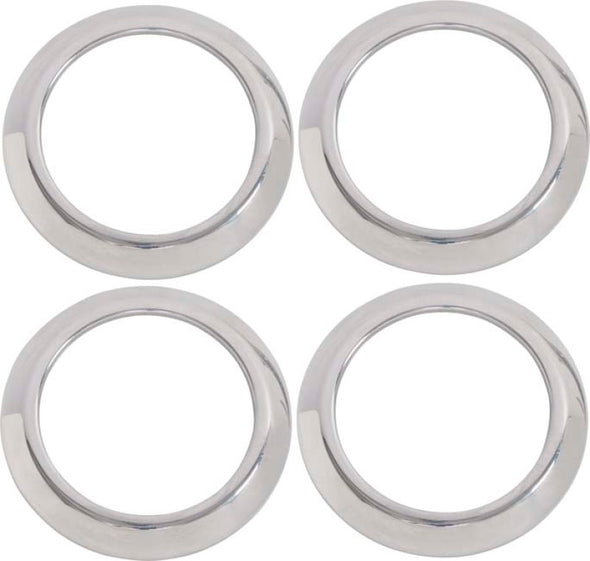 Kentrol 07-10 Jeep Wrangler JK Air Vent Bezels 4 Pieces - Polished Silver