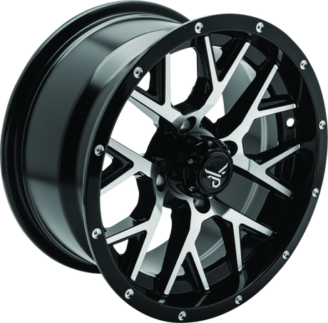 QuadBoss Barbwire 14X7 - 5+2 - 4/110 - Black Machined