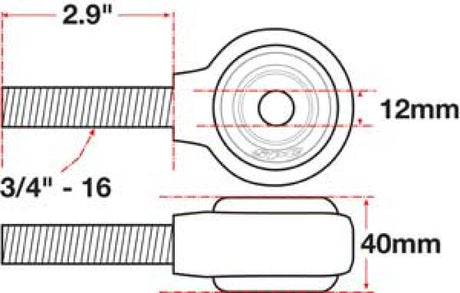 SPC Performance xAxis Rod End Ball Joint