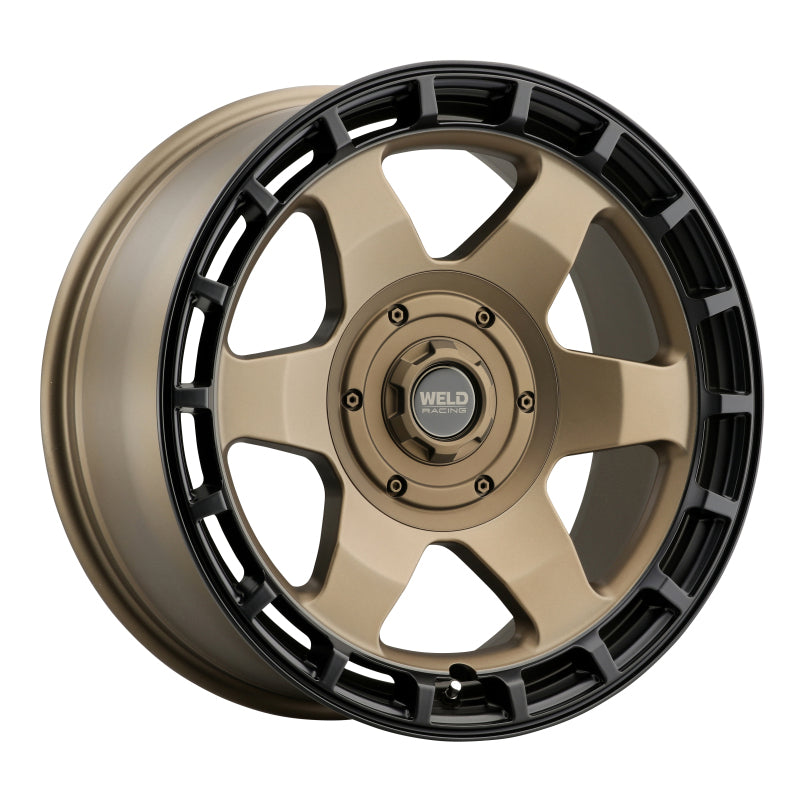 Weld Off-Road Ridge 17x9 - 6x135 / 6x139.7 BP - ET-12 - 106.1mm CB - Satin Bronze Wheel (Black Ring)