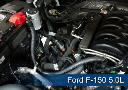 J&L 2011-2023 Ford F-150 2.7L/3.5L/5.0L Passenger Side Oil Separator 3.0 - Clear Anodized