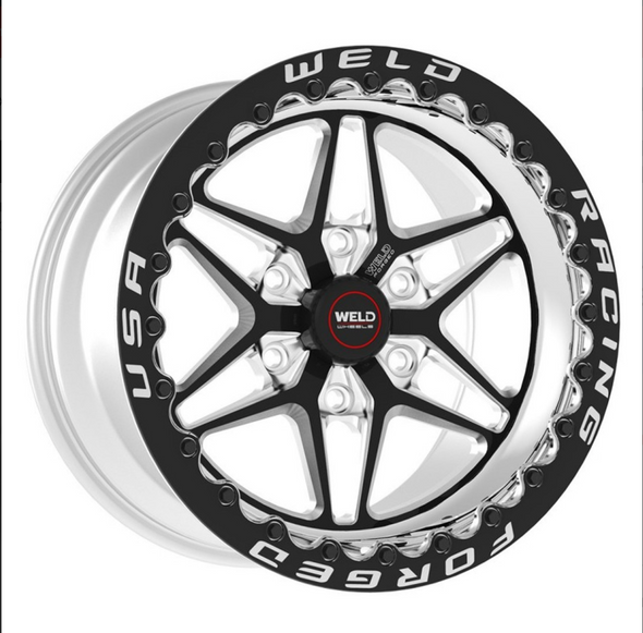 Weld Racing RT-S S81 HD Forged 17x10 / 6x135 BP / 7.2in. BS Black Center Drag Wheel (Low Pad) - Single Black Beadlock - 81LB7100Y72F