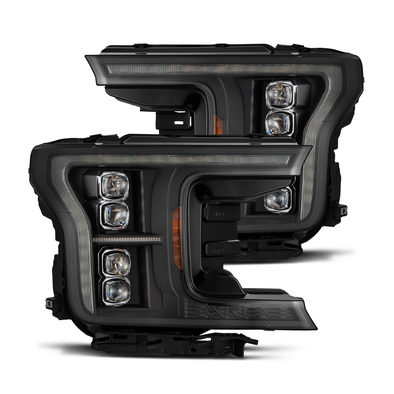 18-20 Ford F150 (MK II 14th Gen Style) NOVA-Series LED Projector Headlights Black