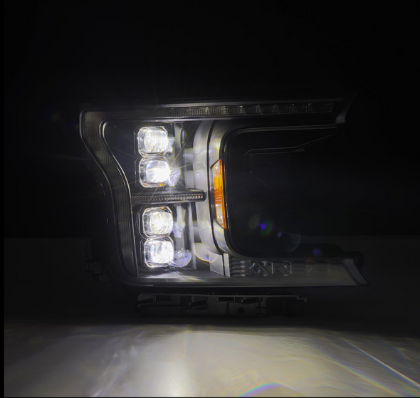 18-20 Ford F150 (MK II 14th Gen Style) NOVA-Series LED Projector Headlights Black