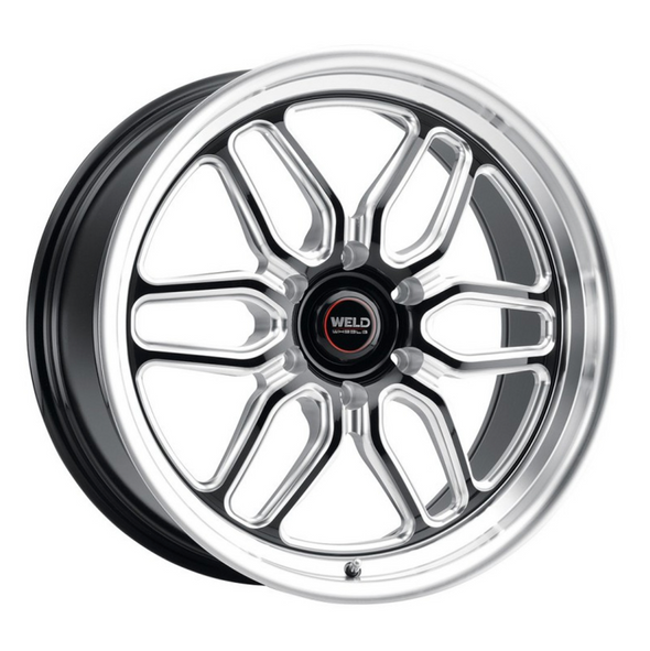 WELD Laguna 6 Drag Gloss Black Wheel with Milled Spokes 20x5 | 6x135BC | -19 Offset | 2.00 Backspacing - S1530C089N19