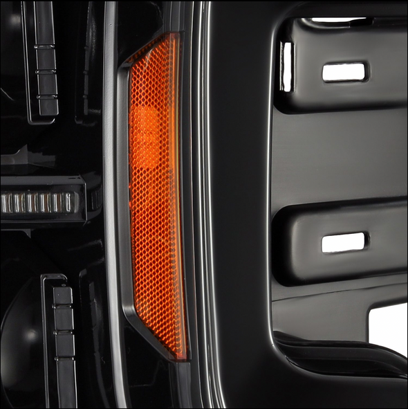 18-20 Ford F150 (MK II 14th Gen Style) LUXX-Series LED Projector Headlights Alpha-Black