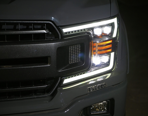 18-20 Ford F150 NOVA-Series LED Projector Headlights Black