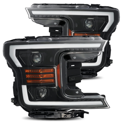 18-20 Ford F150 LUXX-Series LED Projector Headlights Jet Black