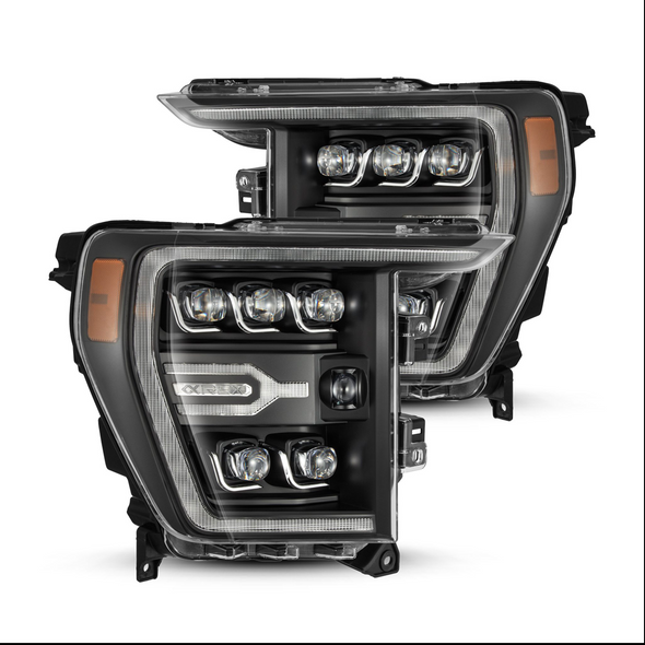 21-23 Ford F150 / 21-23 Ford F150 Raptor NOVA-Series LED Projector Headlights Black