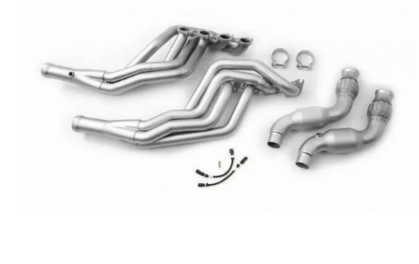 LTH T304SS 1-7/8" x 3" Equal Length Long Tube Headers and Connection Pipes - High Flow Metallic CAT - Titan Finish (2024+ Mustang GT) - FDLH00061T