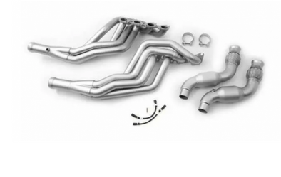 LTH T304SS 1-7/8" x 3" Equal Length Long Tube Headers and Connection Pipes - EcoF Cat - Titan Finish (2024+ Mustang GT) - FDLH00062T