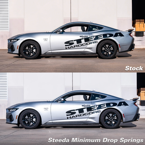Steeda S550 Mustang Minimum Drop Lowering Springs - Linear (2015-2024)