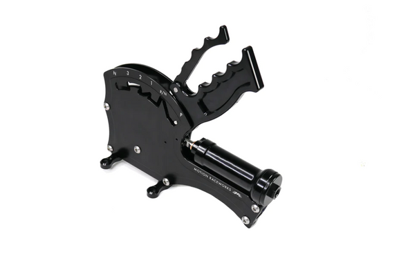TH400 Clean Neutral 3 Speed Push To Shift Operator Series Billet Shifter Rear Exit w/ CO2 Assist