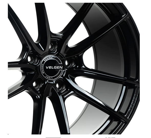 Velgen Wheels VF5 Wheel Gloss Black 20x10.5 5x114.3 Bolt, 45 Offset, 73.1 Bore (2005-2024 Mustang) - VF5201055X1143GB45