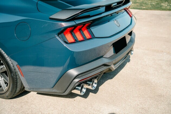 Corsa Performance 3.0" Dual Rear Exit Xtreme Cat-Back Exhaust System - Polished 4.5" Straight Cut Tips (2024+ Mustang Dark Horse) - 21266